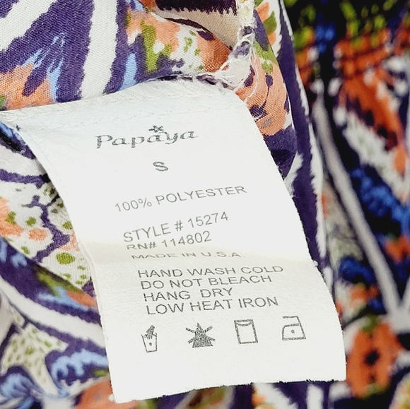 Papaya Cold Shoulder Blouse Small - Picture 7 of 8